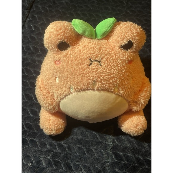Cuddle Barn Other - CUDDLE BARN Plush Goals Wawa the Froggie Plush Pink Strawberry 9" Stuffed Frog